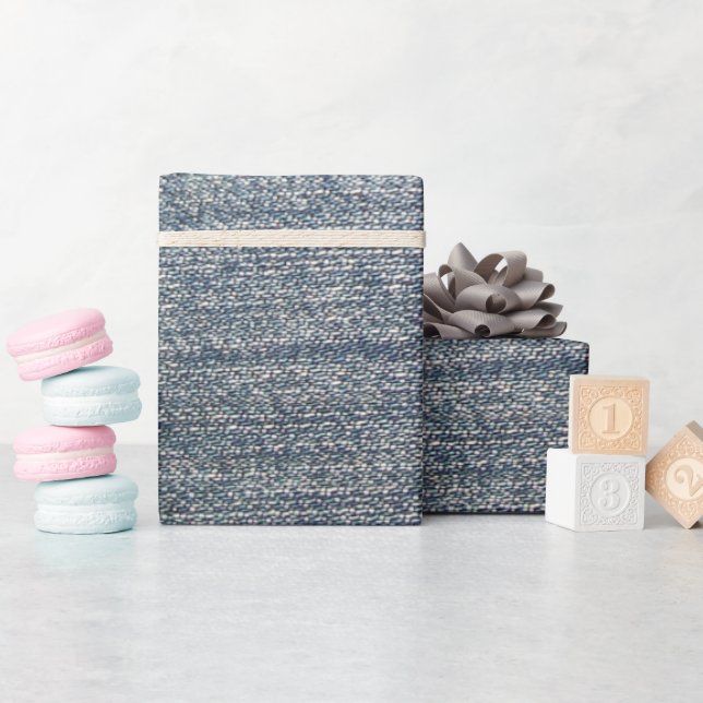 Light Denim Wrapping Paper (Baby Shower)