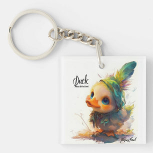 Light Duck About & Find Out Keychain