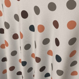 Light Earth Tone Woodlands Polka Dots Design Fabric