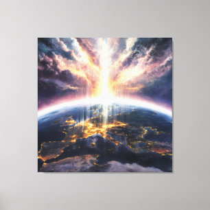 *~* Light Earth World Cosmic AP70 Love Canvas Print