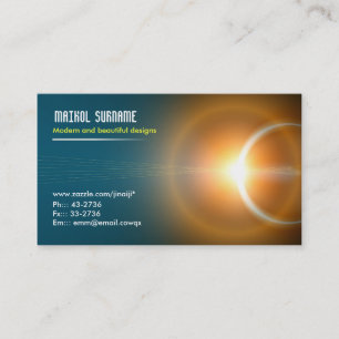light elegant business card