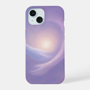 Light Embrace Abstract Lavender Aura iPhone 15 Case