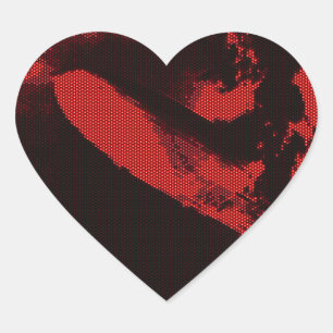Light Emitting Diode Zeppelin Heart Sticker