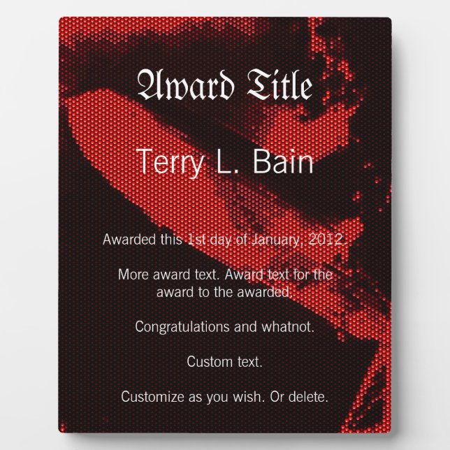 Light Emitting Diode Zeppelin Plaque (Front)