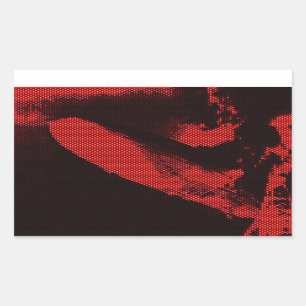 Light Emitting Diode Zeppelin Rectangular Sticker