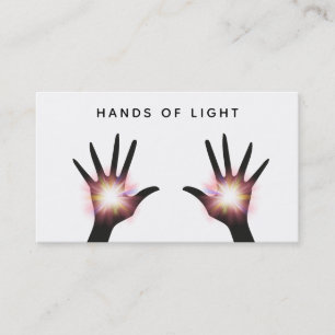 *~* Light Energy Hands Reiki Healing Rays Business Card