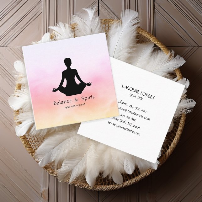 Light Energy Yoga Business Card (Creator Uploaded)