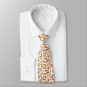 Light Fall Leaves Pattern Tie