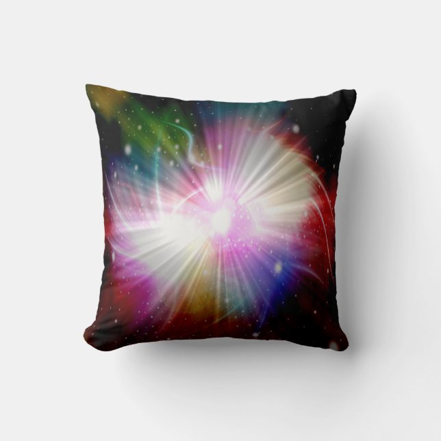 Light fantasy abstract art cushion (Front)