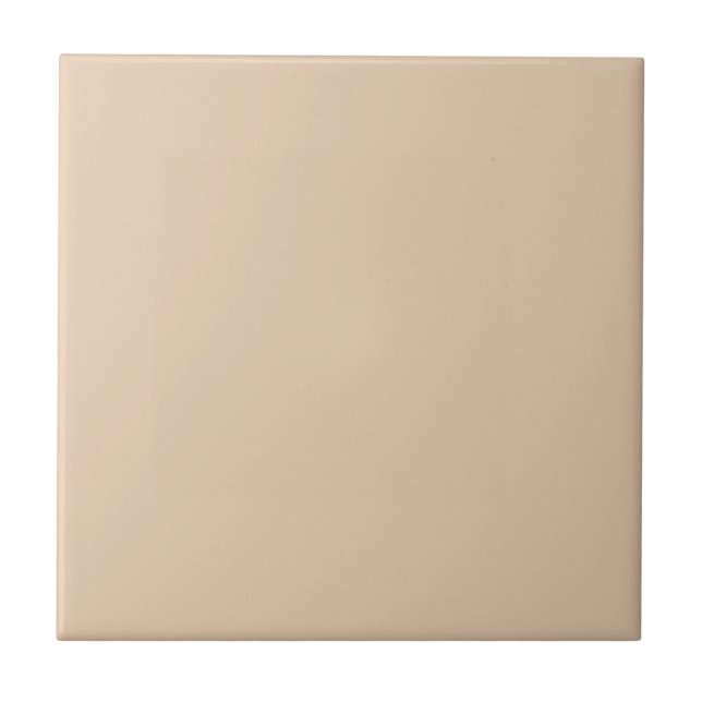 Light Fawn Solid Colour Ceramic Tile (Front)