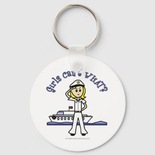 Light Female Captain Key Ring