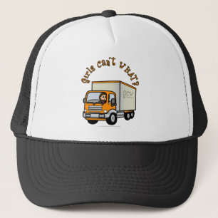 Light Female Truck Driver Trucker Hat