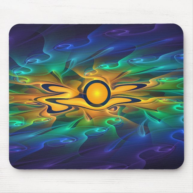 'Light Flame Abstract 163' mousepad (Front)