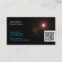 Light Flares QR Biomedical Business Card