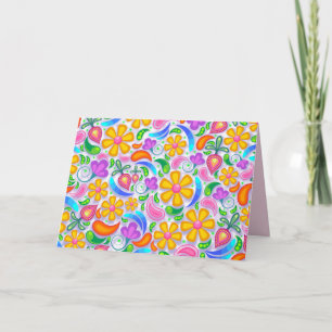 light floral greeting card
