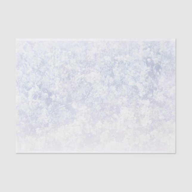 Light Floral Pattern Background Template Tissue Paper (Front)