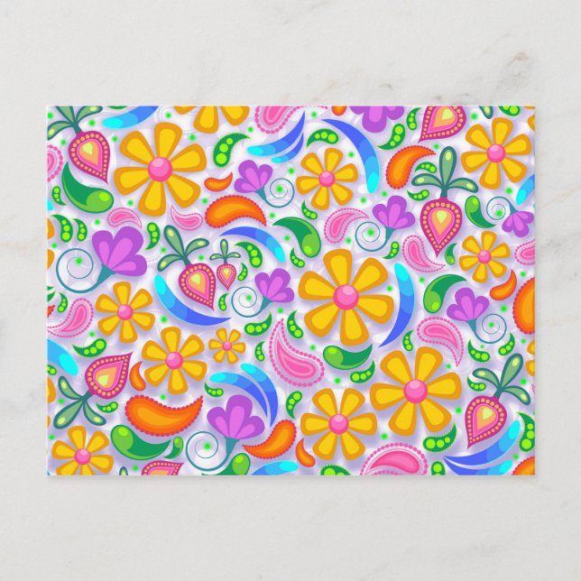 light floral postcard (Front)