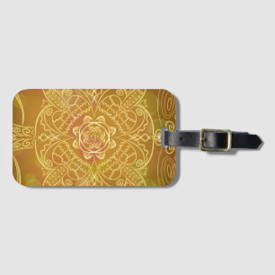 Light flower luggage tag
