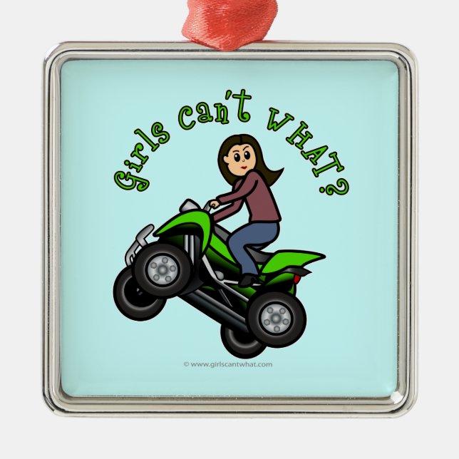 Light Four-Wheeler Metal Tree Decoration (Front)