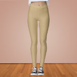 Light French Beige Solid Colour Leggings<br><div class="desc">Light French Beige Solid Colour</div>