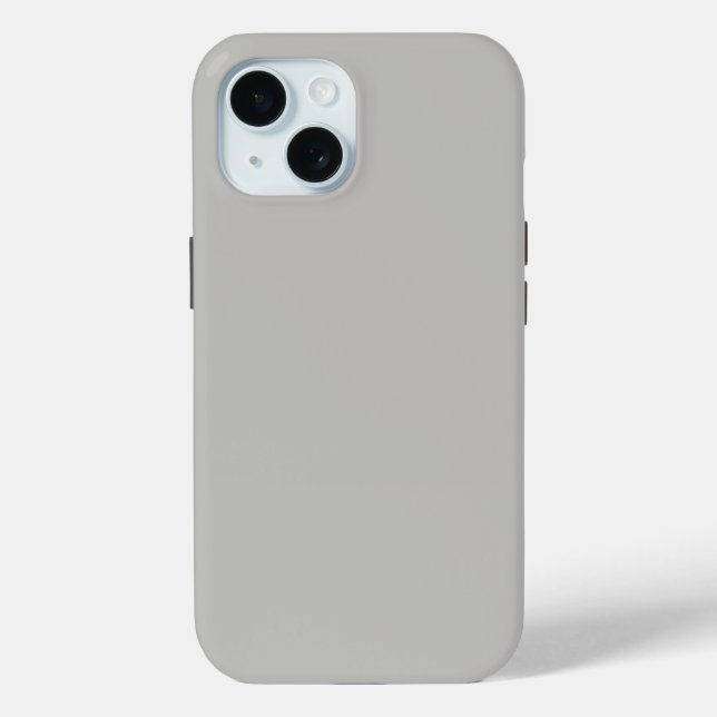 Light French Grey Solid Colour Case-Mate iPhone Case (Back)