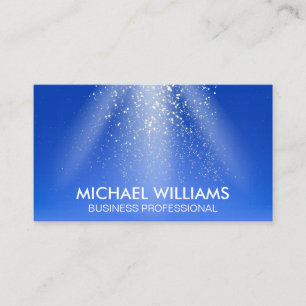 Light from Above Shimmering Glitter Business Card