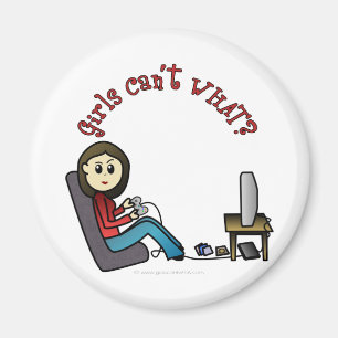 Light Gamer Girl Magnet