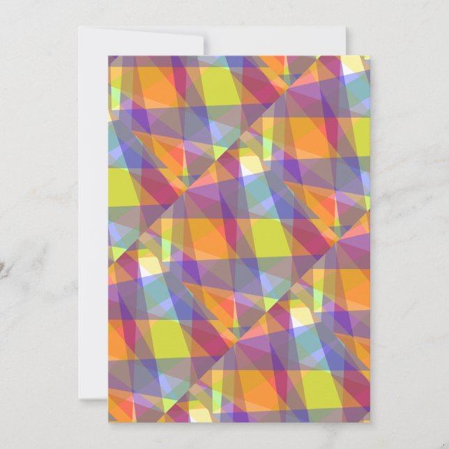 Light Geometric - Greeting Card (Front)