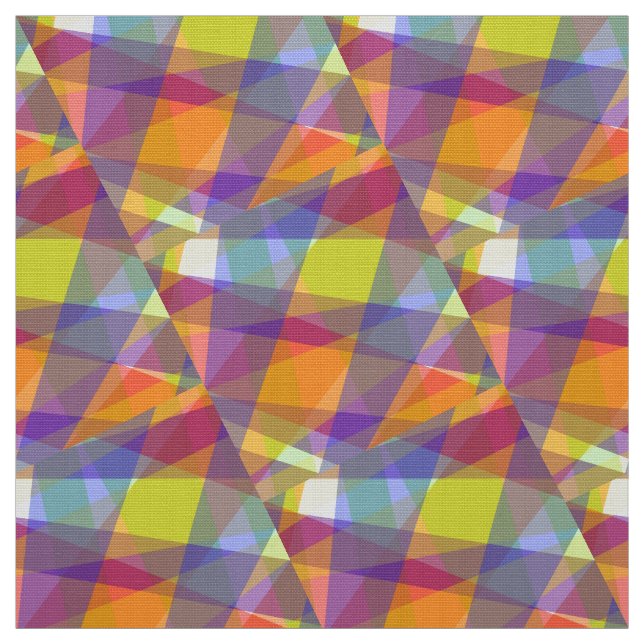 Light Geometric - Polyester Poplin Fabric (Swatch)