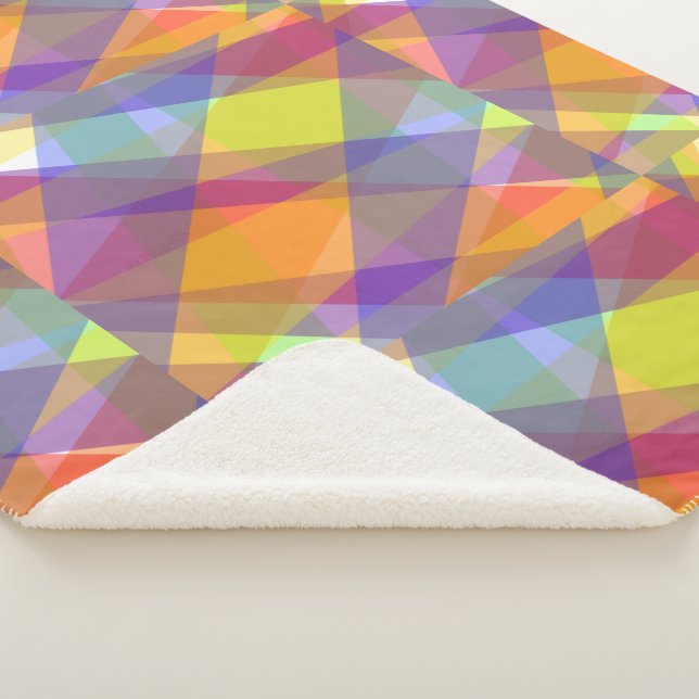 Light Geometric - Sherpa Blanket (3/4)