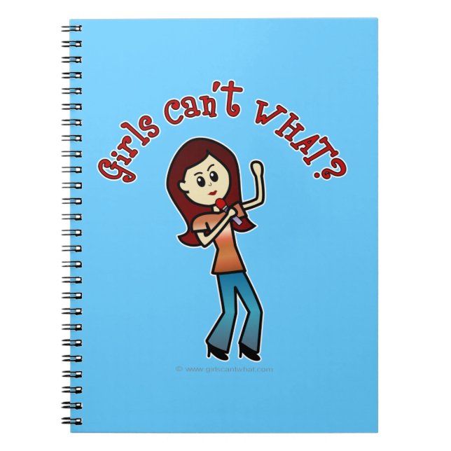 Light Girl Singer Notebook (Front)
