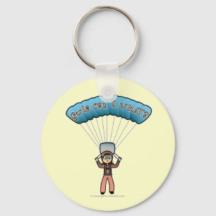 Light Girl Sky Diver Key Ring