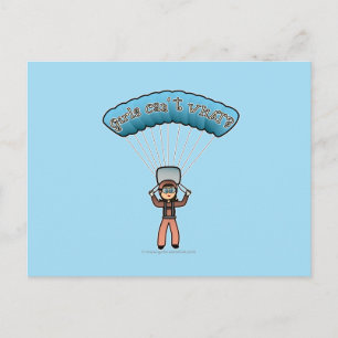 Light Girl Sky Diver Postcard