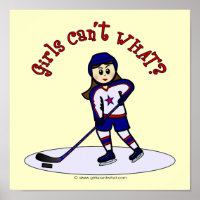 Light Girls Hockey Player