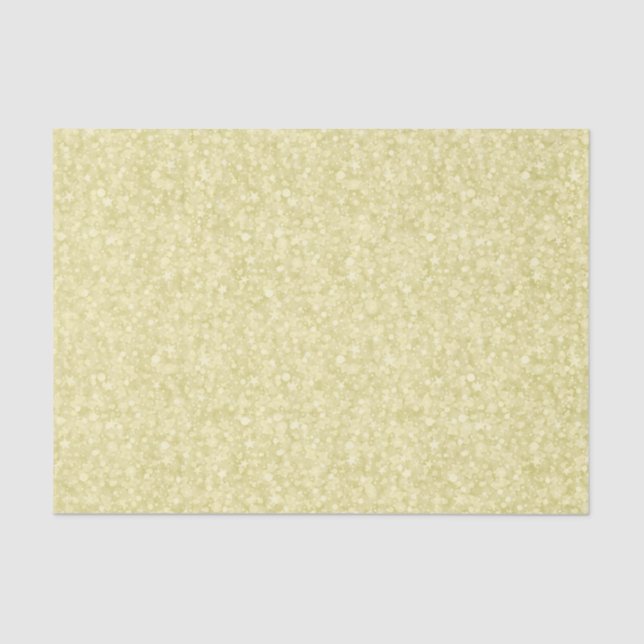 Light gold elegant glitter texture and sparkles tissue paper (Front)
