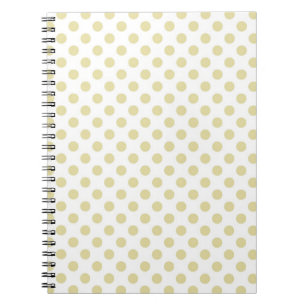 Light Gold Polka Dot Notebook