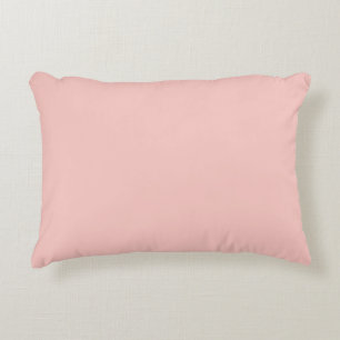 Light Gossamer Pink, Solid Colour Pastel Pink Decorative Cushion