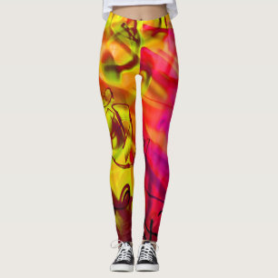 Light Graffiti Urban Graphic Art modern abstract  Leggings