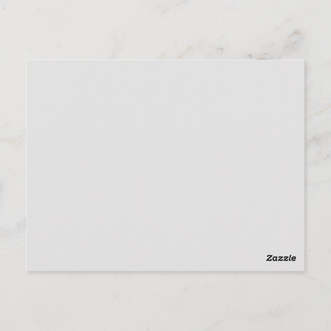 Light Gray, Green White Postcard (Back)