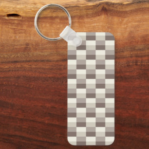 Light Gray Mists Color Blocks Key Ring