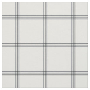 Light Gray Plaid Fabric