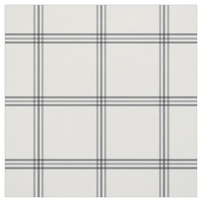 Light Gray Plaid Fabric (Swatch)