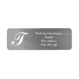 LIGHT GRAY return address Label