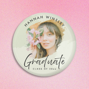 Light Green Add Your Photo Custom Graduation Guest Magnet