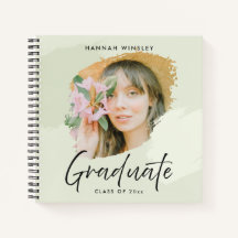 Light Green Add Your Photo Custom Graduation Guest