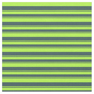 Light Green and Dark Slate Grey Lines Pattern Fabric