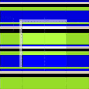 Light Green, Blue, Beige & Black Coloured Lines Fabric