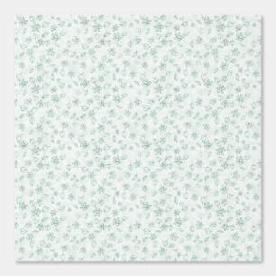 Light Green Botanical Foliage Wallpaper