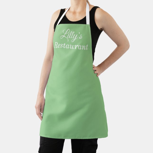 Light Green Business Apron (Insitu)