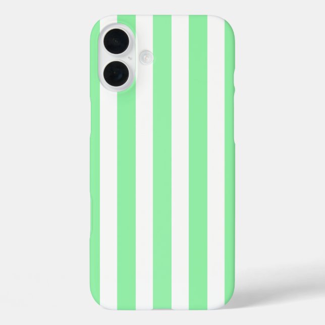 Light green candy stripes Case-Mate iPhone case (Back)